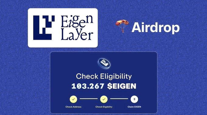 Ali18419769's tweet photo. 🎉 Don't Miss Out! 🎉
Claim your $EIGEN tokens from EigenLayer (@eigencloud) today!
🔗 Claim here: https://t.co/lgqMeHyaYX

🏆 Reward: Confirmed ($EIGEN)

➖ Link your wallet
➖ Remember daily check-ins
➖ Complete quests for maximum rewards 🎖️

#Eigen #EigenLayer #Eigenfoundation $EIGEN $ZK $ZRO $BLOCK $COOKIE #layer2 #airdrop #web3 #token #bnb #newairdrop #l2 #eth #new_airdrop #EthereumL2