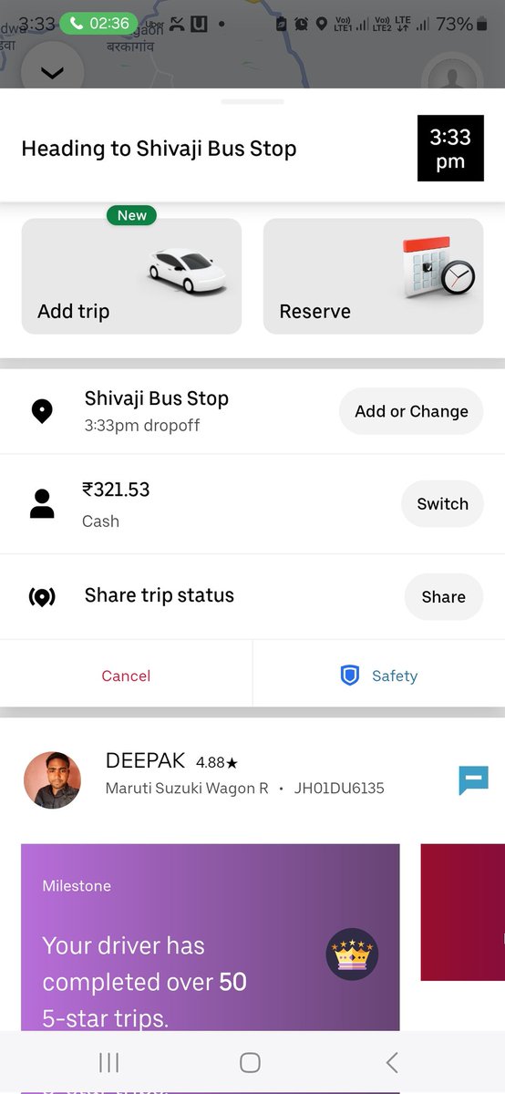 omme89's tweet photo. @Uber @Uber_Support @Uber_India your driver is looting almost double fare with compaired to what is shown at starting of journey. such incindent happened with me. my luggage was given only after i paid the overpayment. this not fair. https://t.co/4kBNMP8wnw