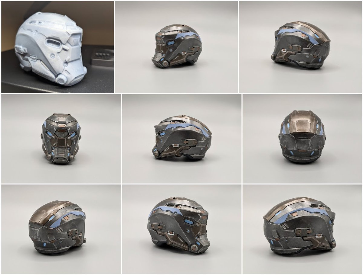 Finished  a custom paint scheme for the  #StarCitizen Caldera Pembroke helmet :)
1:3 scale print