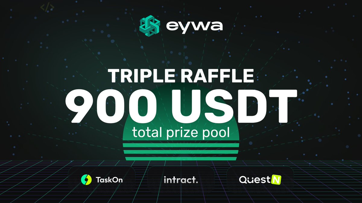 eywaprotocol's tweet image. 🔥This summer is already heating up not just with all the market moves but also with some upcoming news from #EYWA. But first, let&apos;s warm up your wallets with a triple raffle where $900 is up for grabs. 🧵

The Raffle will take place on 3 platforms, with 3 winners on each…