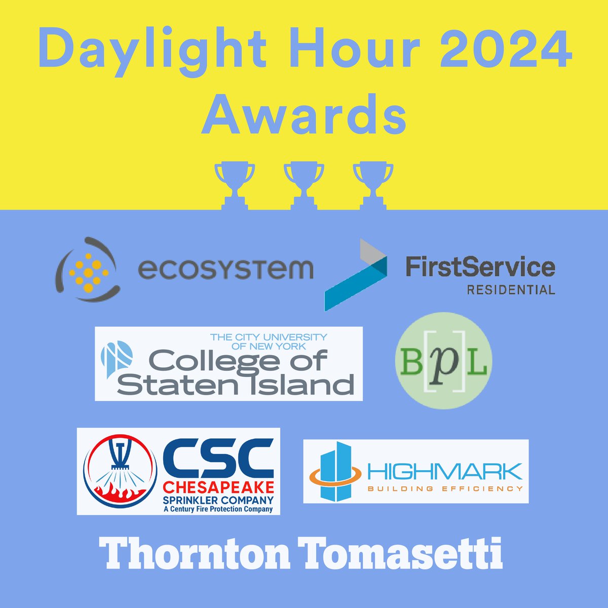 Dumroll please 🥁 ... Announcing the 2024 awards! 

<a href="/ttinc/">Thornton Tomasetti</a>, <a href="/HIGHMARK_NY/">HIGHMARK - Building Efficiency</a>, FirstService Residential, <a href="/ChesaSprink/">Chesapeake Sprinkler Co.</a>, @ecosystemenergy, <a href="/cunybpl/">CUNY BPL</a>, <a href="/SustainableCSI/">CSI Sustainability</a> 

We loved seeing everyone's office photos, and stay tuned for this year's energy savings!