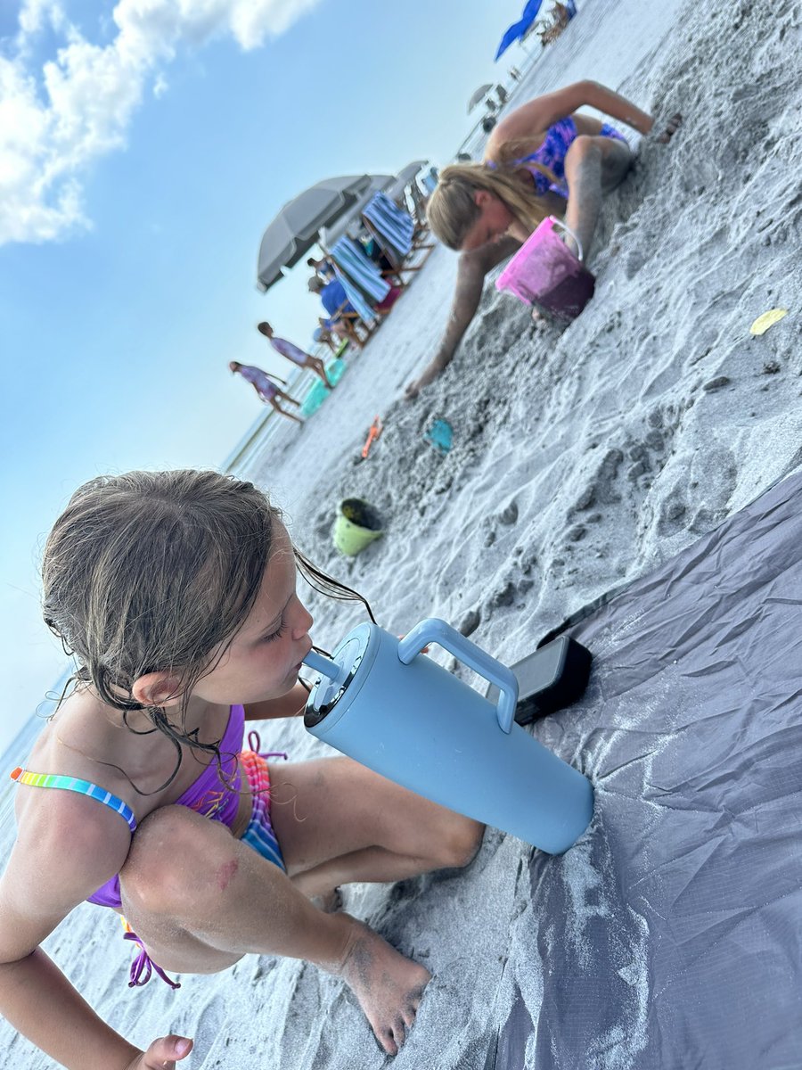 My favorite place to read ❤️. Enjoying the beach with my girls and navigating this new normal with the 3 of us 💕. Can’t wait to see what this year brings with my new position and the girls in SMSD. #vacamode #corememories #AllinSMSD #happyplace #Team512