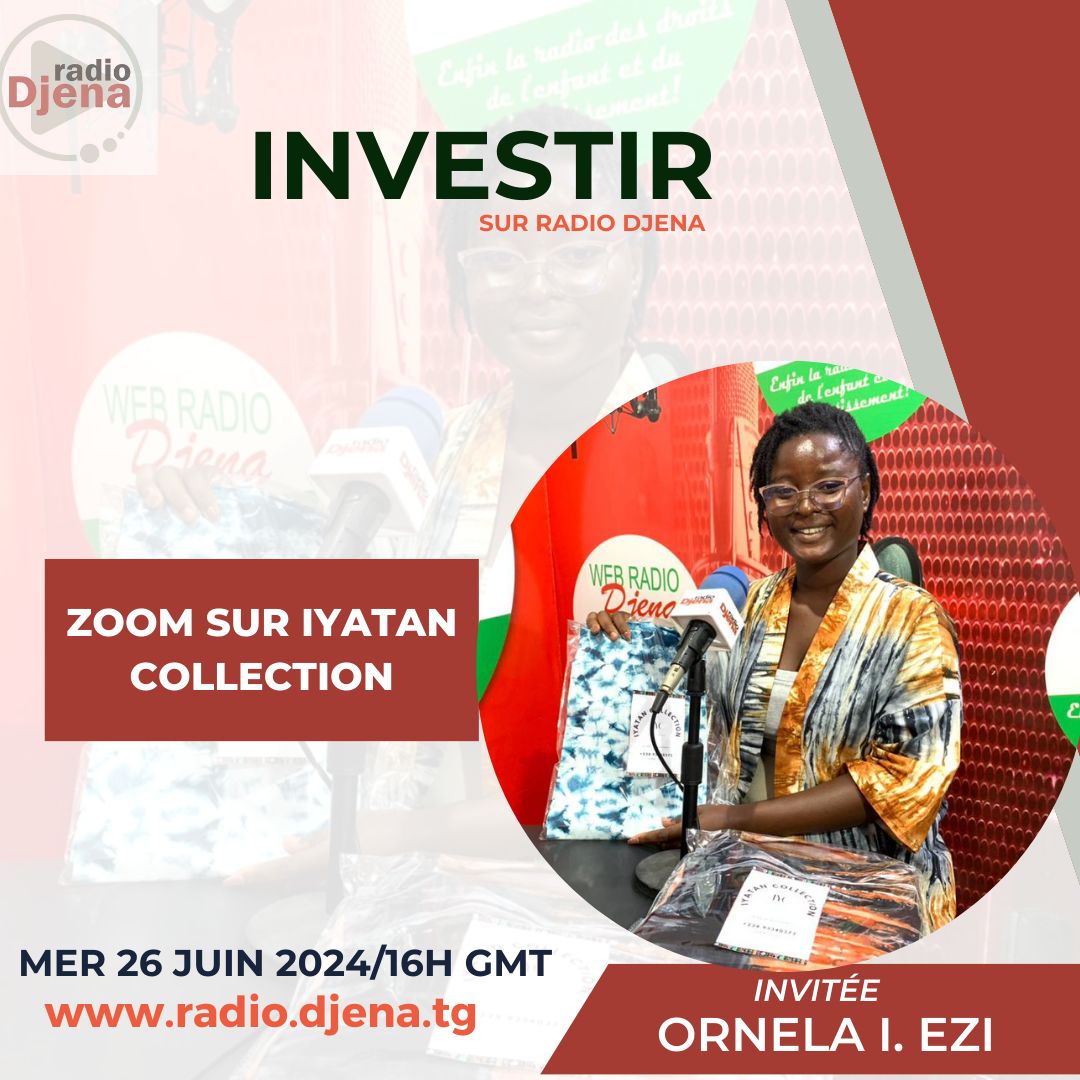 IYATANCol's tweet photo. IYATAN collection, marque de fabrication de tissus batik made in Togo 🇹🇬...
Investir vous dévoile la marque et sa promotion ce mercredi 26 juin 2024 à 16h TU.

Cliquez sur ce lien https://t.co/umbeTbZnGh pour écouter l'émission en direct ou télécharger notre application https://t.co/U80Dynvxlg