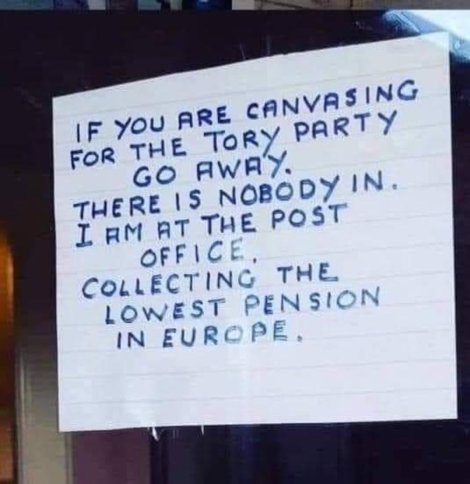 Best hand written notice that I have seen so far this entire general election campaign