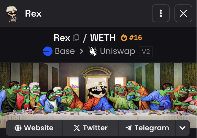 Rex0x69's tweet photo. Back to back trending on Dexscreener

$Rex gonna go to millions

#base @InvestWithRex https://t.co/K0gd0hPvE8