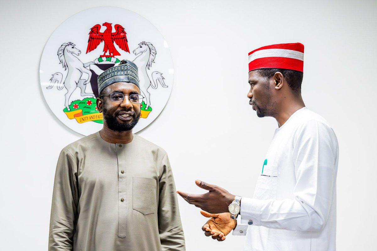 Yusuf Sharada🔴 (@sharada_yusuf) on Twitter photo Together with DG <a href="/NITDANigeria/">NITDA Nigeria</a> Mal. <a href="/KashifuInuwa/">Kashifu Inuwa Abdullahi</a> in his office. I visited him to facilitate an Executive visitation by His Excellency <a href="/Kyusufabba/">Abba Kabir Yusuf</a> to his agency. Together with DG <a href="/NITDANigeria/">NITDA Nigeria</a> Mal. <a href="/KashifuInuwa/">Kashifu Inuwa Abdullahi</a> in his office. I visited him to facilitate an Executive visitation by His Excellency <a href="/Kyusufabba/">Abba Kabir Yusuf</a> to his agency.