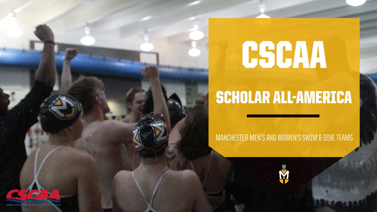 Congratulations to the Manchester Men's and Women's Swimming &amp; Diving team on being named a <a href="/CSCAA/">CSCAA</a> Scholar All-America Team! To qualify for this prestigious recognition, teams had to earn a cumulative GPA of 3.0 during the Spring 2024 semester.

#MUSpartans | #SpartanPride
