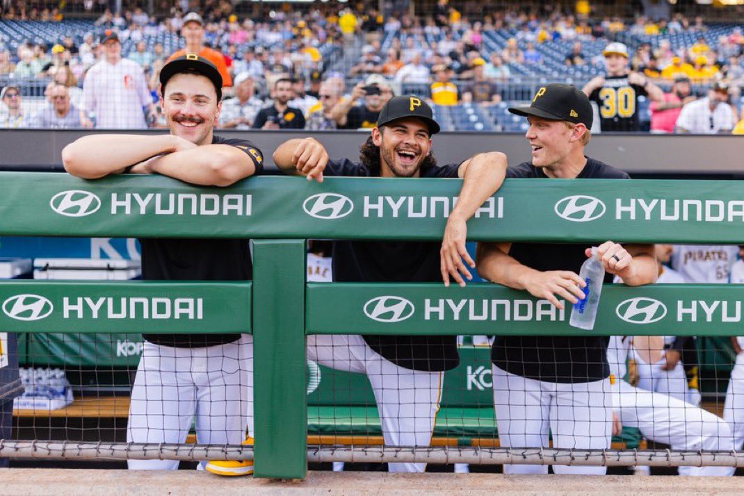 TheBuccoBeat's tweet photo. The Pirates 1-2-3 in the rotation has been ELITE 👀

𝐌𝐢𝐭𝐜𝐡 𝐊𝐞𝐥𝐥𝐞𝐫: (𝟗𝟖.𝟏 𝐈𝐏, 𝟑.𝟐𝟎 𝐄𝐑𝐀, 𝟗𝟖 𝐊)
𝐉𝐚𝐫𝐞𝐝 𝐉𝐨𝐧𝐞𝐬: (𝟖𝟔 𝐈𝐏, 𝟑.𝟔𝟔 𝐄𝐑𝐀, 𝟗𝟑 𝐊)
𝐏𝐚𝐮𝐥 𝐒𝐤𝐞𝐧𝐞𝐬: (𝟒𝟔.𝟏 𝐈𝐏, 𝟐.𝟏𝟒 𝐄𝐑𝐀, 𝟔𝟏 𝐊)

Scariest rotation in a long time 😮‍💨 https://t.co/NfTgMpludr