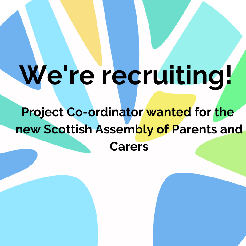 connect_scot's tweet photo. Connect is recruiting! Project Co-ordinator wanted for an exciting new parental engagement project, the Scottish Assembly of Parents and Carers! Apply by covering letter and CV. Read more here https://t.co/MtXzwldNBa and on Good Moves https://t.co/MyDtZthq8b https://t.co/Nsl45csgVA