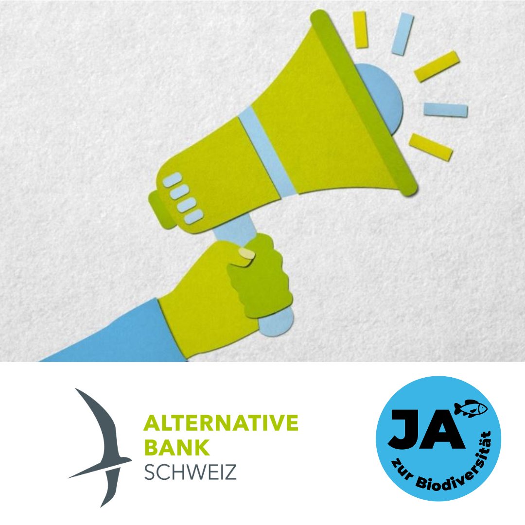 Die Alternative Bank Schweiz (ABS) sagt #JAzurBiodiversität!  

Herzlichen Dank! ❤

Die ganze Stellungnahme der ABS zur #Biodiversitätsinitiative findest du hier 👉 abs.ch/de/biodiversit…