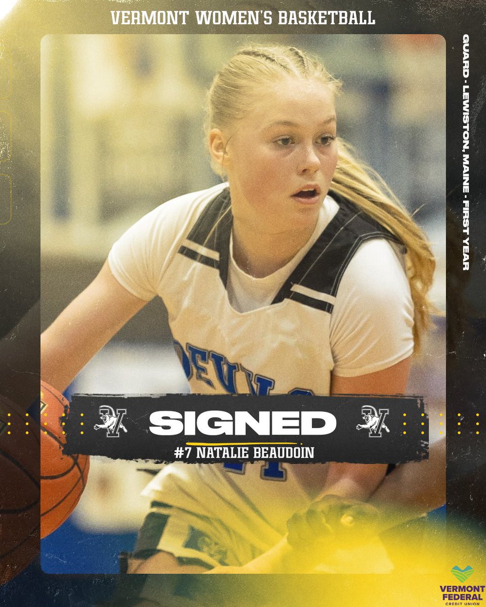 Our next newcomer is a First Year from Lewiston, Maine 
7️⃣ <a href="/Natalieb_14/">Natalie</a>!

Miss Maine Basketball Finalist in 2024 averaged 17 PPG, 9.3 RPG, 2 APG, 2 BPG and was a three-year captain.
#LetsRally
