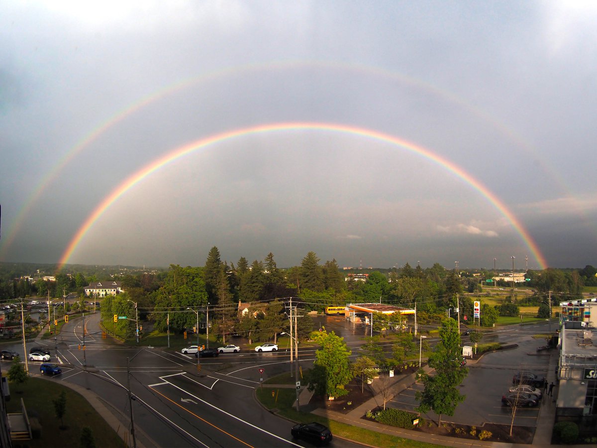 A wonderful view last week from our affordable housing apartment building at 544 Bridgeport.