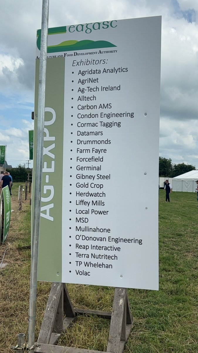 Great range of companies at #Beef2024 AgExpo tent great to see such a strong focus on #AgTech