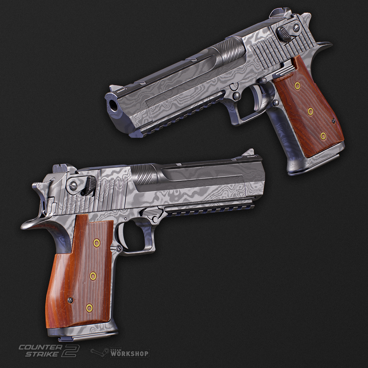 "Damascus Steel" - Now in the workshop for <a href="/CounterStrike/">CS2</a> 

Had this one laying around for awhile. 
Kept it simple and clean

Vote below ⬇️ 

As always feedback and ideas is appreciated ♥️