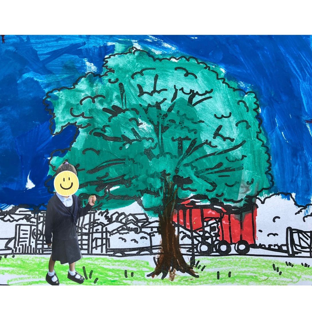 W_W_P_S's tweet image. Just a few of samples of the fabulous ‘Connections’ paintings that our Reception Class created for #AccessAllArts #SkyArts