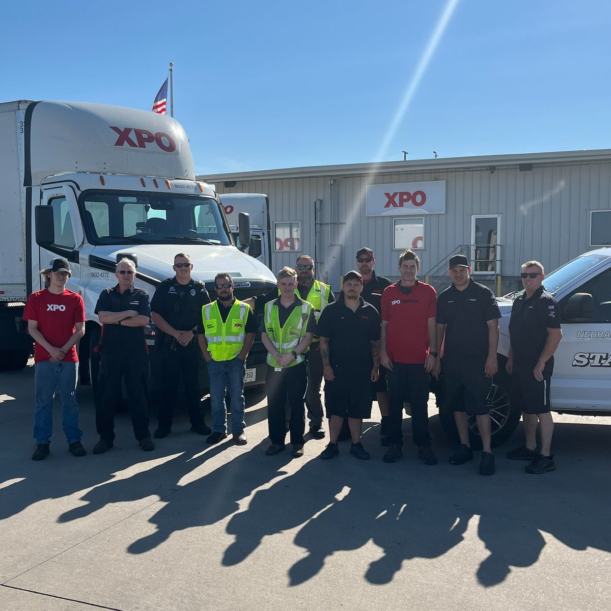 Earlier this month, Trooper Olson #175 provided a safety presentation to <a href="/XPOLogistics/">XPO</a> in Aurora covering distracted driving. Trooper Olson met XPO Safety Manager Ben Oleson in Georgia earlier this year while attending a HazMat conference.