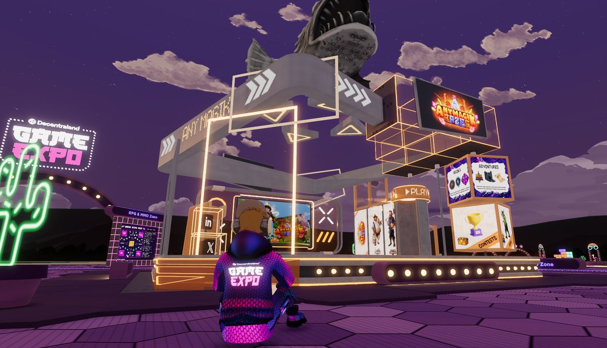 #DCLGX Begins Today! 🕹️

Join us in <a href="/decentraland/">Decentraland</a> from June 26-29 for epic fun, quests, and exclusive goodies! 🎉

Stop by the AnyMagik stand to say Hello 👋