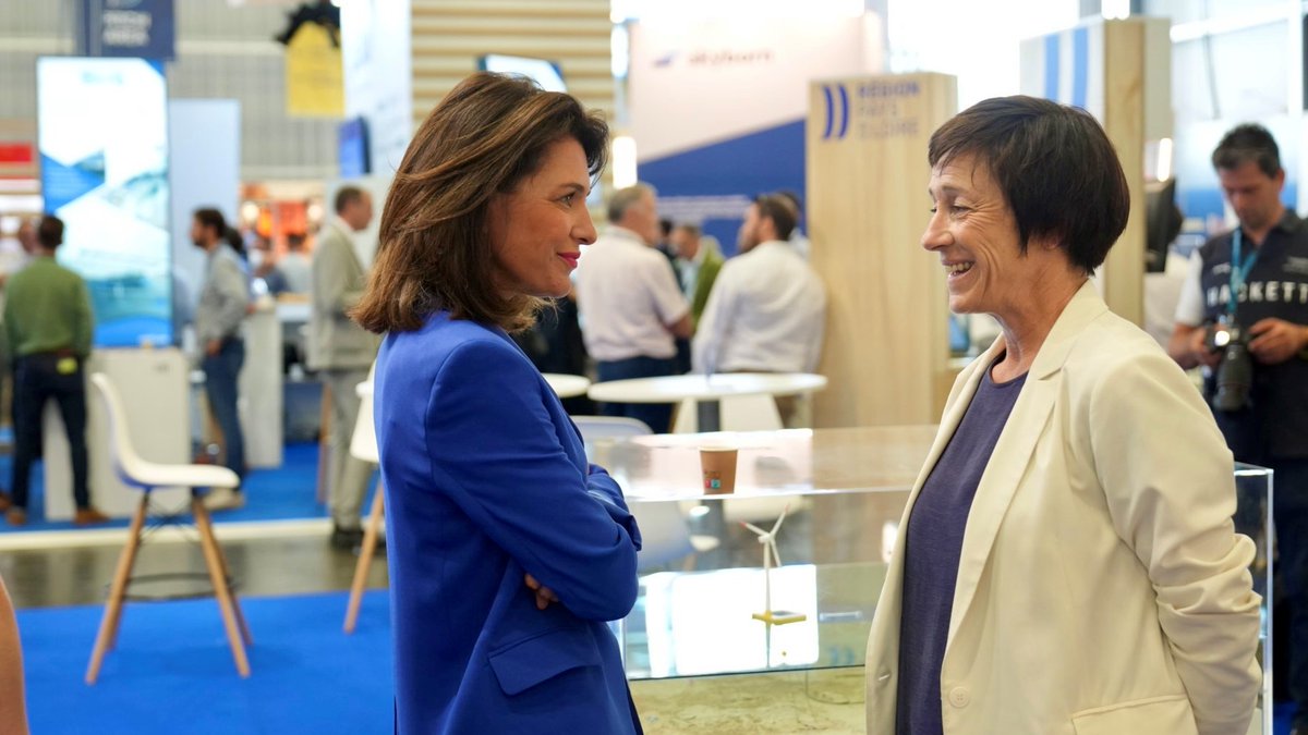 .<a href="/C_MORANCAIS/">Christelle MORANÇAIS</a> est présente à #Seanergy2024, salon international et rendez-vous incontournable de la filière Energies de la mer qui se tient cette année à #Nantes.
➡️ Accueillir cet événement en Pays de la Loire, Région du 1er port de la façade atlantique et du 1er parc éolien