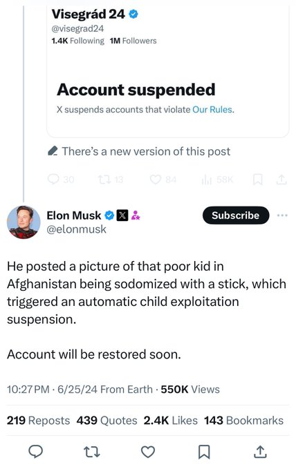 YourAnonNews's tweet photo. "Account will be restored soon" WTF? https://t.co/Aax6elwxqB