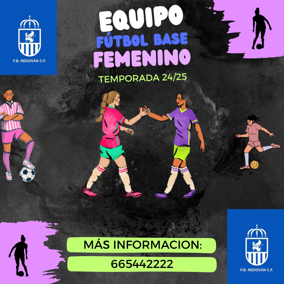 RedovanCf's tweet image. El FB Redován CF se complace en anunciar la creación de nuestro primer equipo de fútbol base femenino. 

Con el objetivo de fomentar la participación y el desarrollo del fútbol femenino en nuestro pueblo, estamos explorando la viabilidad de este proyecto.