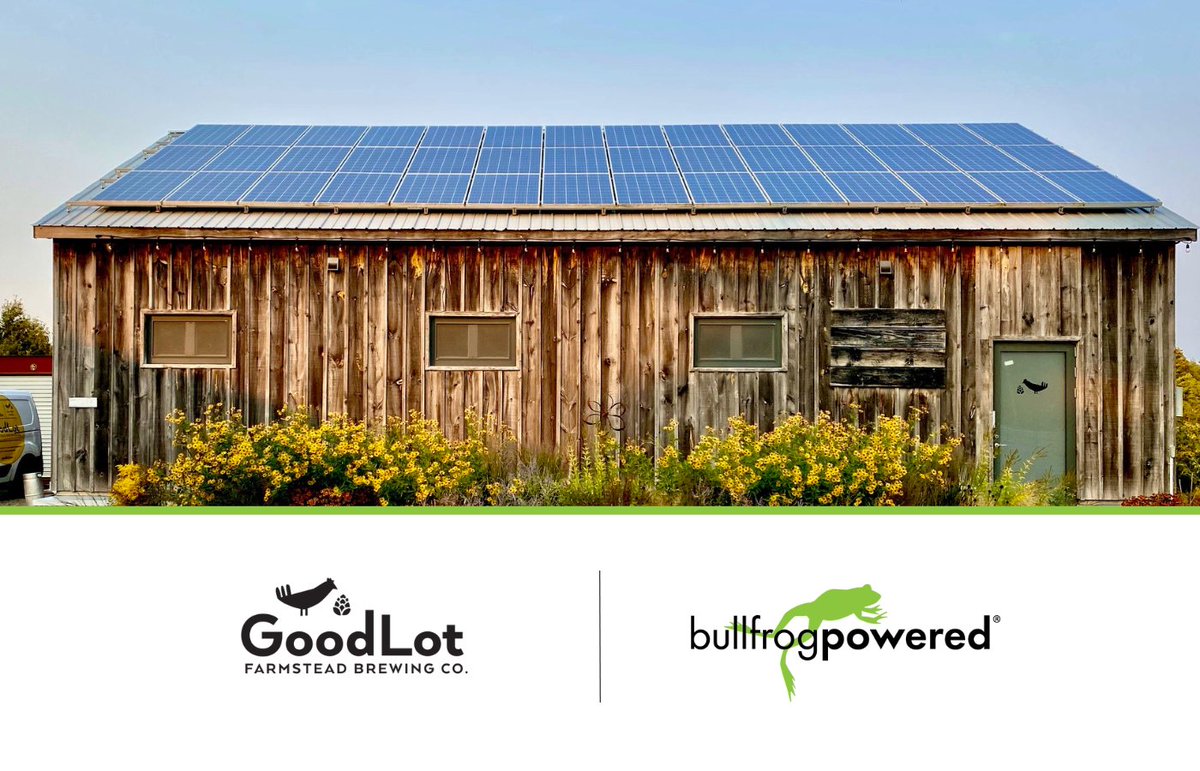 We're excited to welcome @Goodlotbeer to the bullfrogpowered community! GoodLot has numerous sustainability initiatives to make their beer green, including regenerative farming, a solar powered brewery, and partnering with Wastenot Farms.

Learn more: hubs.li/Q02Dp4qP0
