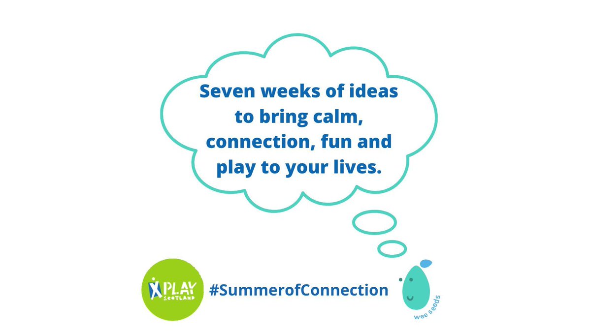 PlayScotland's tweet image. Find the space and time to #play, be bored, and practice #wellbeing with Play Scotland and @WeeSeeds. Make this your #SummerofConnection. 

For more info visit buff.ly/4bd3bfm

Don't forget to follow #SummerofConnection on Facebook and Instagram!