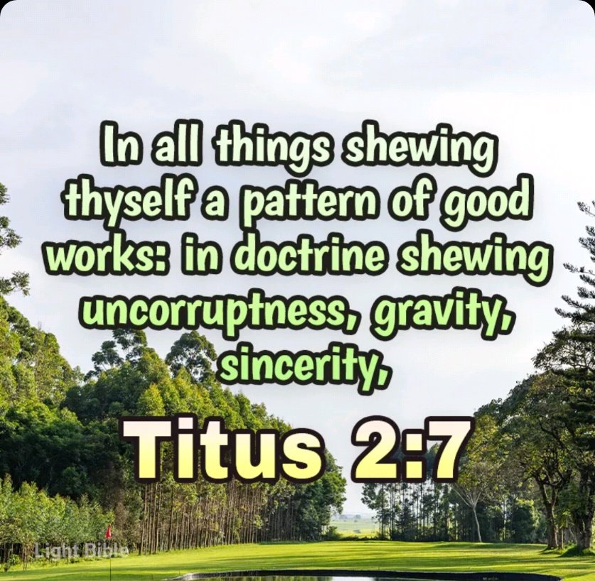 _theoldbull_'s tweet image. Titus 2:7 - Be Above Reproach; Lead By Example

#christian #christiancontent #christianity #inspirational #titus 

INSPIRATION: Leadership and teaching are high callings. There is more to both than just imparting knowledge or giving instruction to others. We must have the