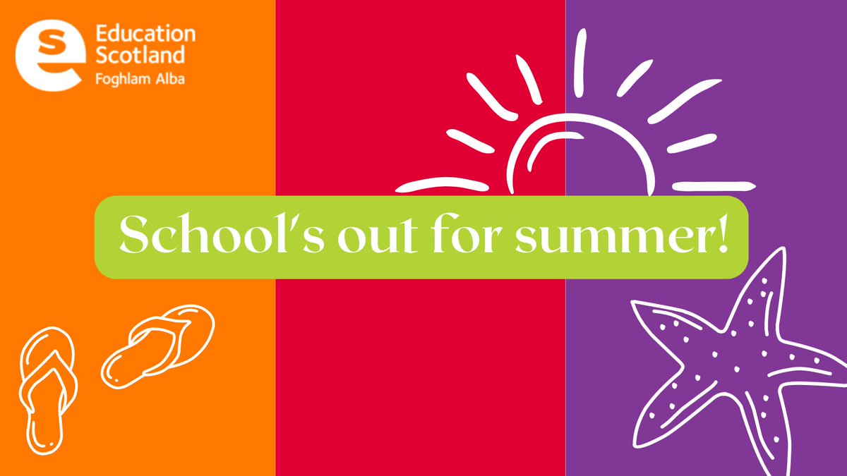 😎 As schools and settings break up for the summer this week, we want to say a big thank you for all your hard work this year. It's been great seeing what you've been up to and we look forward to collaborating with you more next term.

Here's to a happy &amp; relaxing summer break!