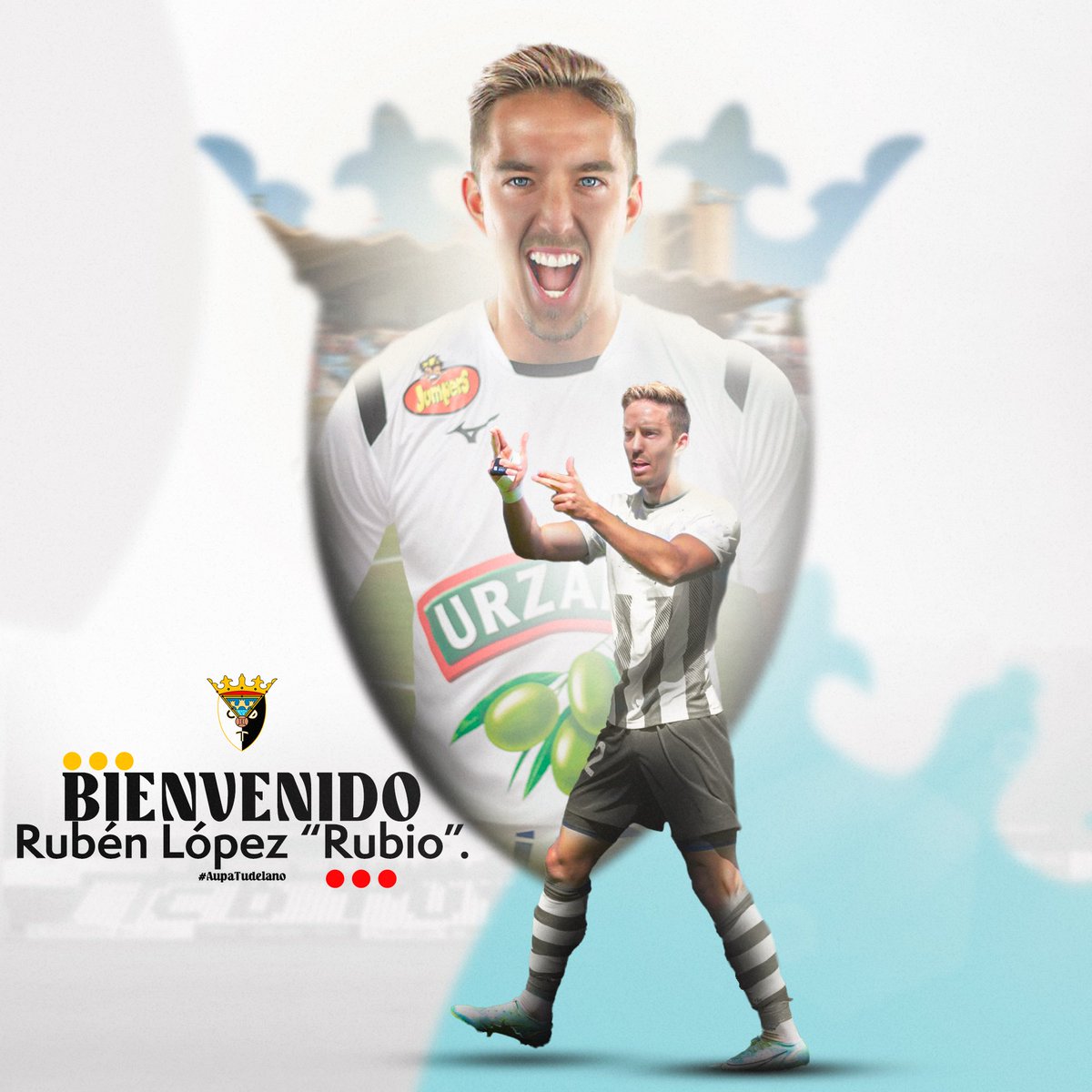📯 𝗢𝗙𝗜𝗖𝗜𝗔𝗟 | Rubén López “Rubio” nuevo jugador del CD Tudelano.

📝 El delantero alicantino llega proveniente de la SD Logroñes de 1 RFEF categoría en la que ha militado las dos últimas campañas convirtiendo 8 goles y 3 asistencias en 45 partidos.
!