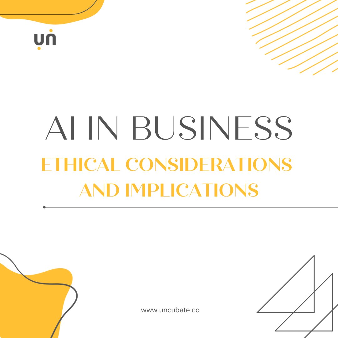 uncubate's tweet photo. Explore the ethical landscape of AI in the business world. Our latest blog delves into AI's transformative benefits, the ethical challenges it presents, and how companies can navigate these responsibly. 

Read the full article here: https://t.co/9XmfCiHofA

#coworking #ahmedabad https://t.co/uTpEsoGFrD