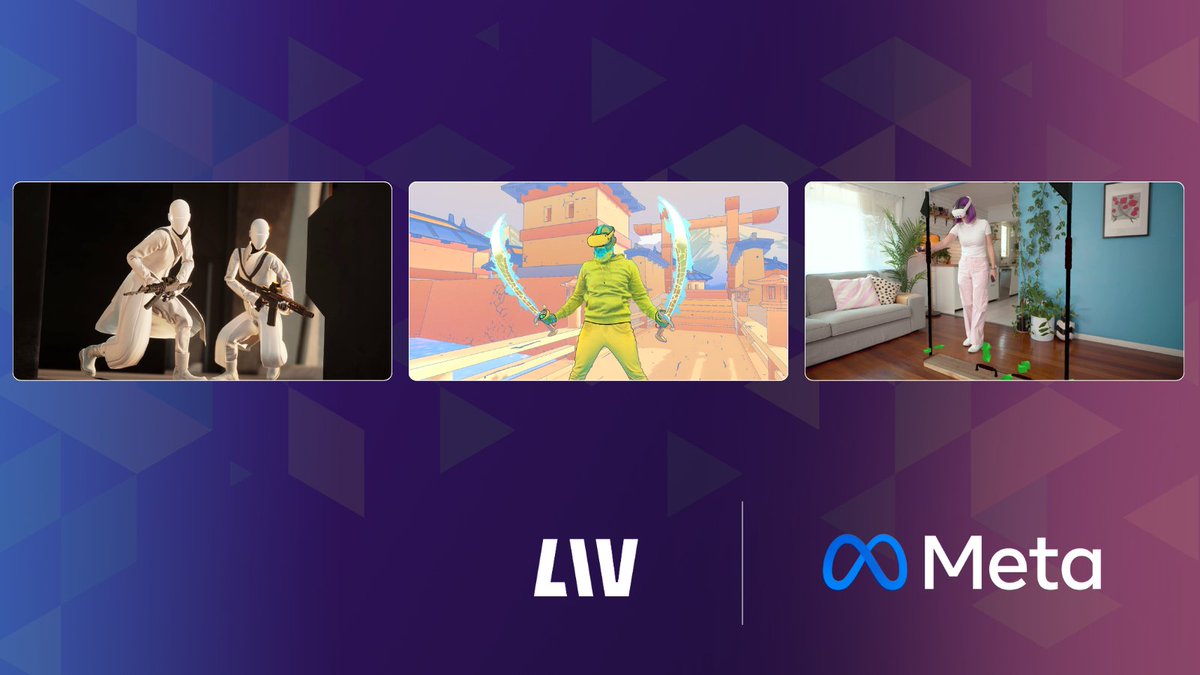 LIV's tweet image. Big things are happening in the world of VR! We've partnered with @MetaQuestVR to bring cutting-edge capture tools to Meta Quest. 🤝
Discover what this means for VR creators and developers in our latest blog post: bit.ly/MetaxLIV