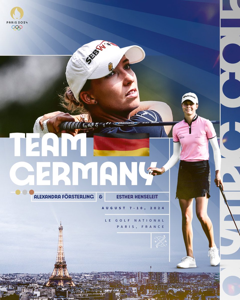 International Golf Federation (@igfgolf) on Twitter photo Team Germany will be represented by <a href="/LexiForsterling/">Alexandra Försterling</a> and Esther Henseleit! 🇩🇪
#OlympicGolf | <a href="/Paris2024/">Paris 2024</a> Team Germany will be represented by <a href="/LexiForsterling/">Alexandra Försterling</a> and Esther Henseleit! 🇩🇪
#OlympicGolf | <a href="/Paris2024/">Paris 2024</a>