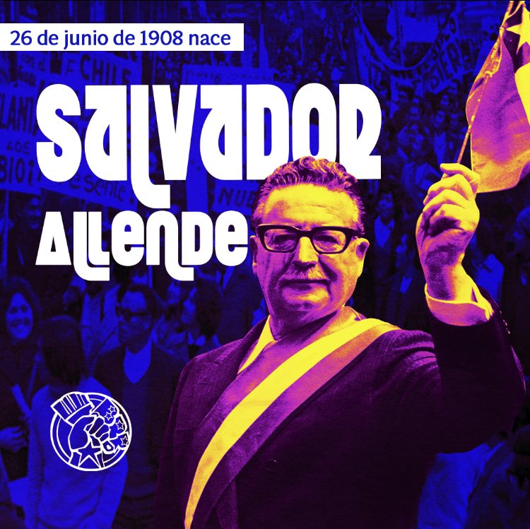 Natalicio de Salvador Allende Gossens. Destacado político y médico chileno, más conocido por haber sido el primer presidente marxista electo democráticamente.

Seguimos honrando el legado de nuestro compañero y recordamos la importancia de nuestra brigada durante la UP.