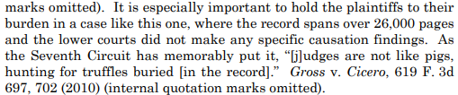 WilliamBaude's tweet photo. #AppellateTwitter take note: it looks like there is now a *Supreme Court* citation (Murthy n.7) for the oft-repeated proposition that "judges are not like pigs, hunting for truffles buried in the record." https://t.co/ztJamx5K1x
