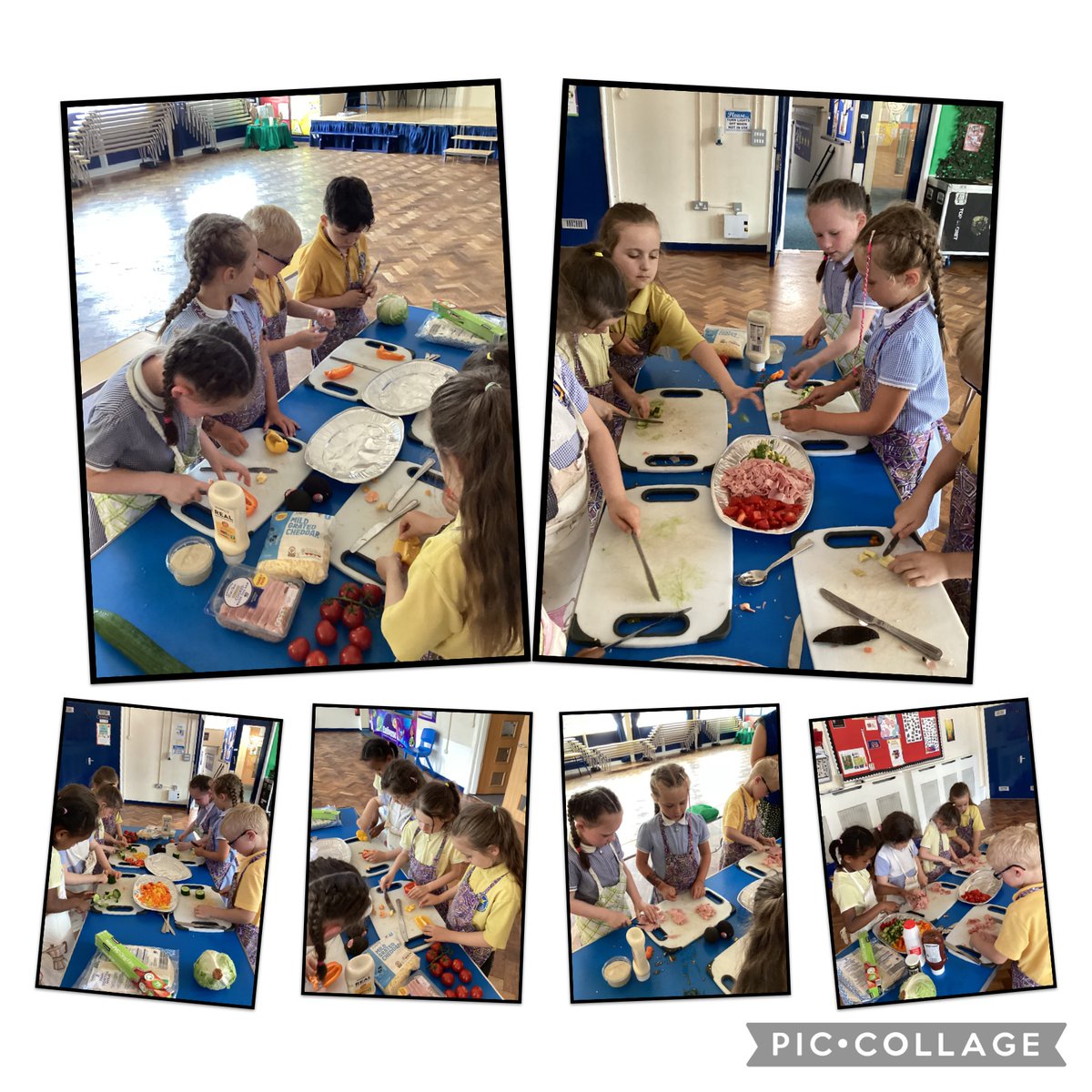 Karen's Cooking Club. Super-salad wraps.