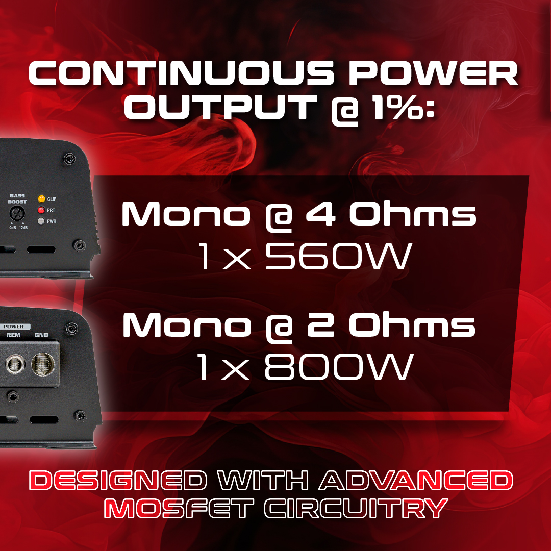 audiopipe's tweet image. APMOX-800.1! 🔊⚡

Our Small full range Class D Amplifier delivers 800 watts of pure power! With a frequency response of 10Hz-500Hz and continuous power output, this amp is designed to drive your system to the max with advanced MOSFET circuitry.

#LOUDANDCLEAR #Audiopipe #ClassD