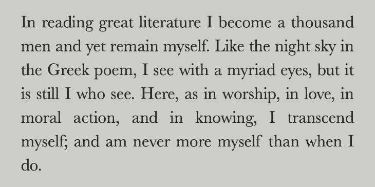 CoffeewClassics's tweet photo. Why I read (in the words of C.S. Lewis) https://t.co/ve930iYoZh