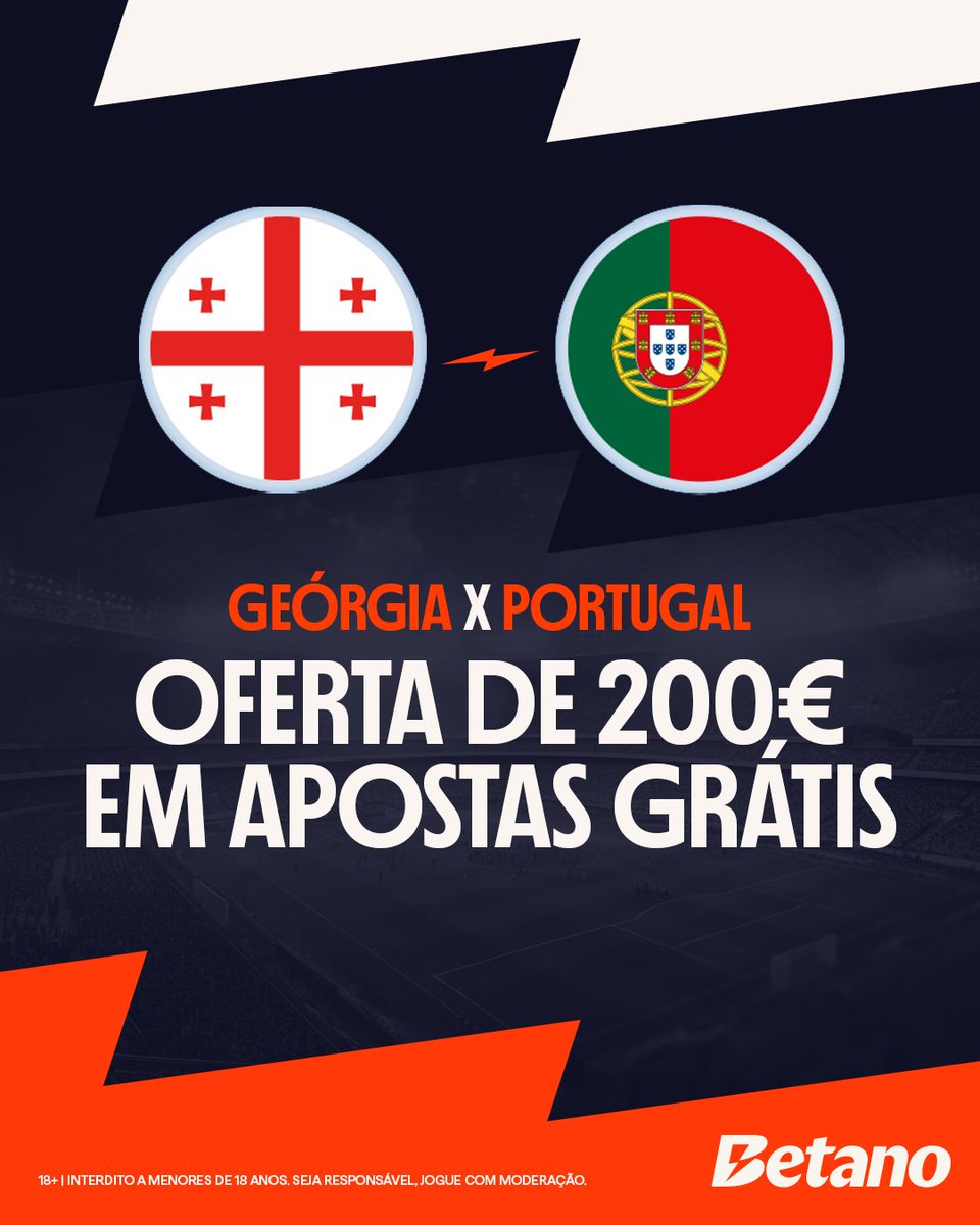 Hoje, se o Ronaldo marcar um golo frente à Geórgia, vamos sortear 10 freebets de 20€

Para participares tens de:

👉 Seguir a <a href="/Betano_PT/">Betano Portugal 🔞</a>
👉 RT e Like
👉 Comenta #BetanoBets