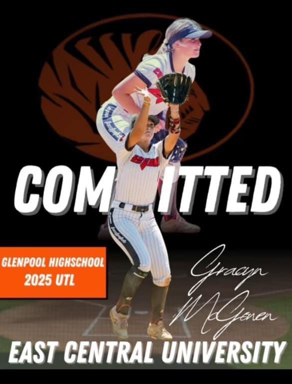 Congratulations to Senior <a href="/_gracynmcgowen/">Gracyn McGowen</a> on her commitment to play softball at ECU! We are so proud of you.