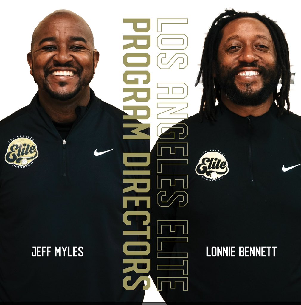 LosAngelesElite (@_playersfirst) on Twitter photo A bittersweet moment for our program!
With the departure of Russell Payne, Los Angeles Elite welcomes new program leadership: directors, Jeff Myles ( <a href="/JMyles2K1/">Coach Jeff Myles</a> ) and Lonnie Bennett ( <a href="/justball_hoops/">Lonnie Bennett</a> )
Excited for this new chapter!
#playersfirst A bittersweet moment for our program!
With the departure of Russell Payne, Los Angeles Elite welcomes new program leadership: directors, Jeff Myles ( <a href="/JMyles2K1/">Coach Jeff Myles</a> ) and Lonnie Bennett ( <a href="/justball_hoops/">Lonnie Bennett</a> )
Excited for this new chapter!
#playersfirst