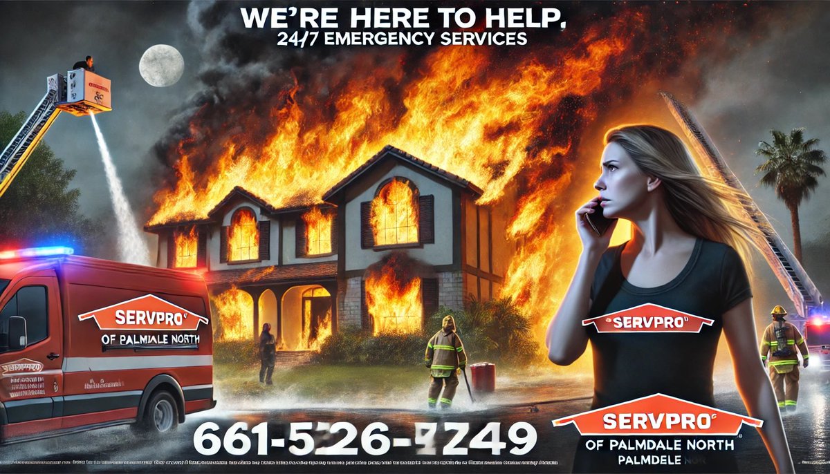 🔥🚨 When disaster strikes, Servpro of Palmdale North is here to help! We specialize in fire damage restoration, smoke and soot cleanup, and full reconstruction services. Our team is ready 24/7 to get your property back to pre-fire condition quickly and efficiently.