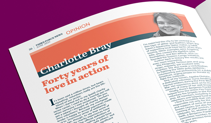 ThirdForceNews's tweet photo. TFN is @scvotweet's magazine for the voluntary sector
This month @Charlotte_Bray looks at the vital contribution of #volunteers over the past 40 years – and longer! – and looks ahead.
Read, enjoy, share: https://t.co/fqmNOVYw4z
#volunteerweekscot #volunteersweek #volunteering https://t.co/lN5R8x7I2d