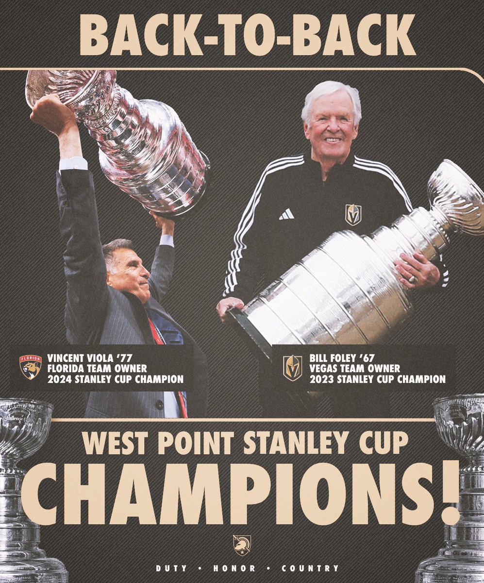Life's been good as a <a href="/WestPoint_USMA/">U.S. Military Academy at West Point</a> grad and an <a href="/NHL/">NHL</a> owner the last two seasons.

🏆 2023 &amp; 2024 🏆