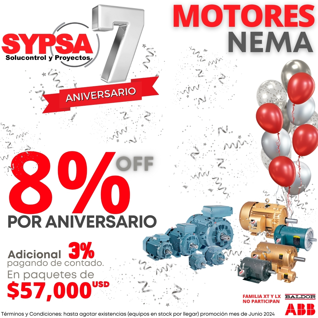 Disfruta de nuestras 📢promociones por nuestro Séptimo Aniversario ⚪️🔴
📱 81 3103 3913 👩🏻‍💻 📧contacto@sypsa.com.mx 🌐 sypsa.com.mx
#sypsa #abb #automatizacion #septimoaniversariosypsa #aniversariosypsa #drives #promociones #Descuentos