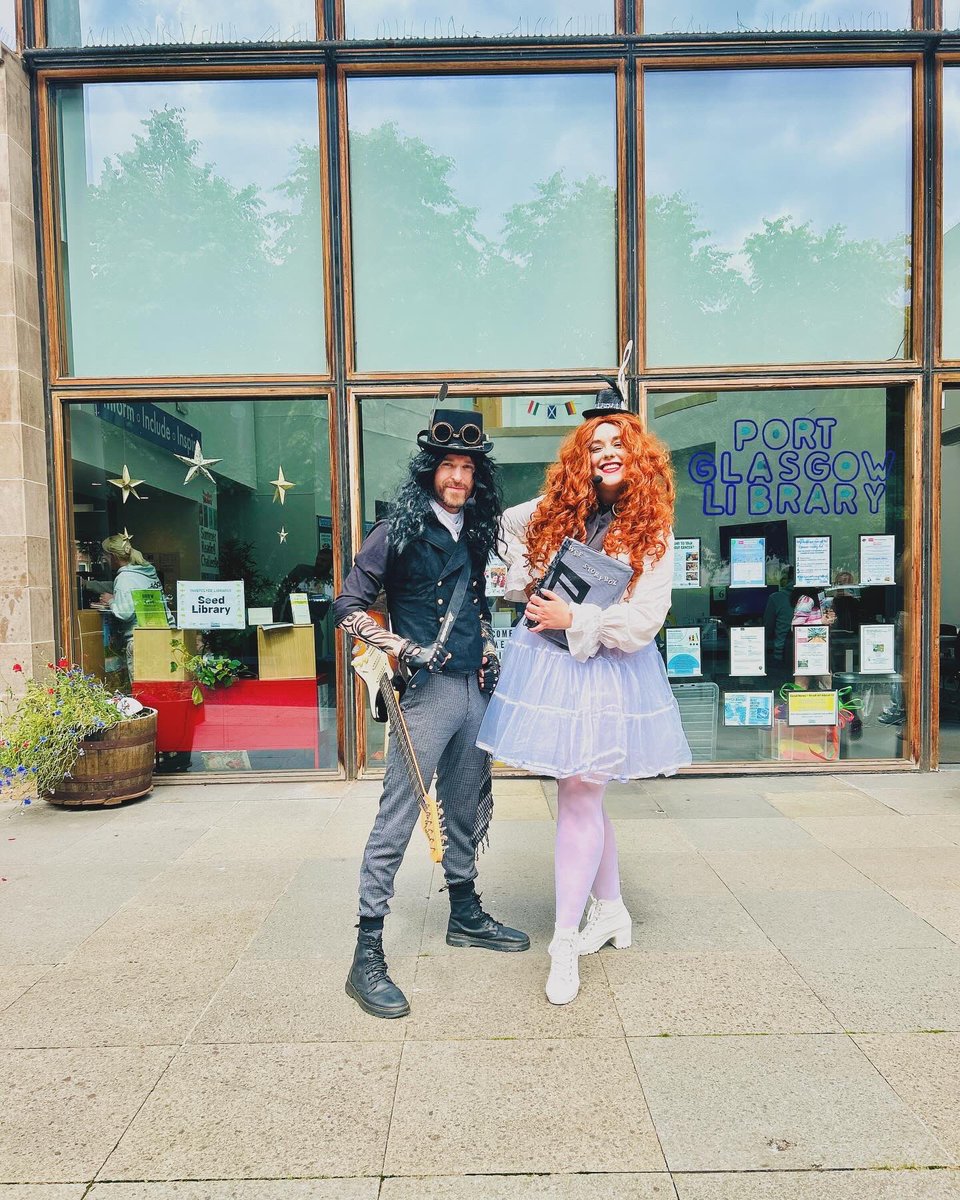 weestorybox's tweet photo. 🎶 News just in - Maestro Matilda &amp; Roland Riff had a wonderful time kicking off the Summer Reading Challenge “Marvellous Makers” with @InverclydeLibs on Saturday! 🎶 

#readingchallenge https://t.co/QTKm6MhzS3