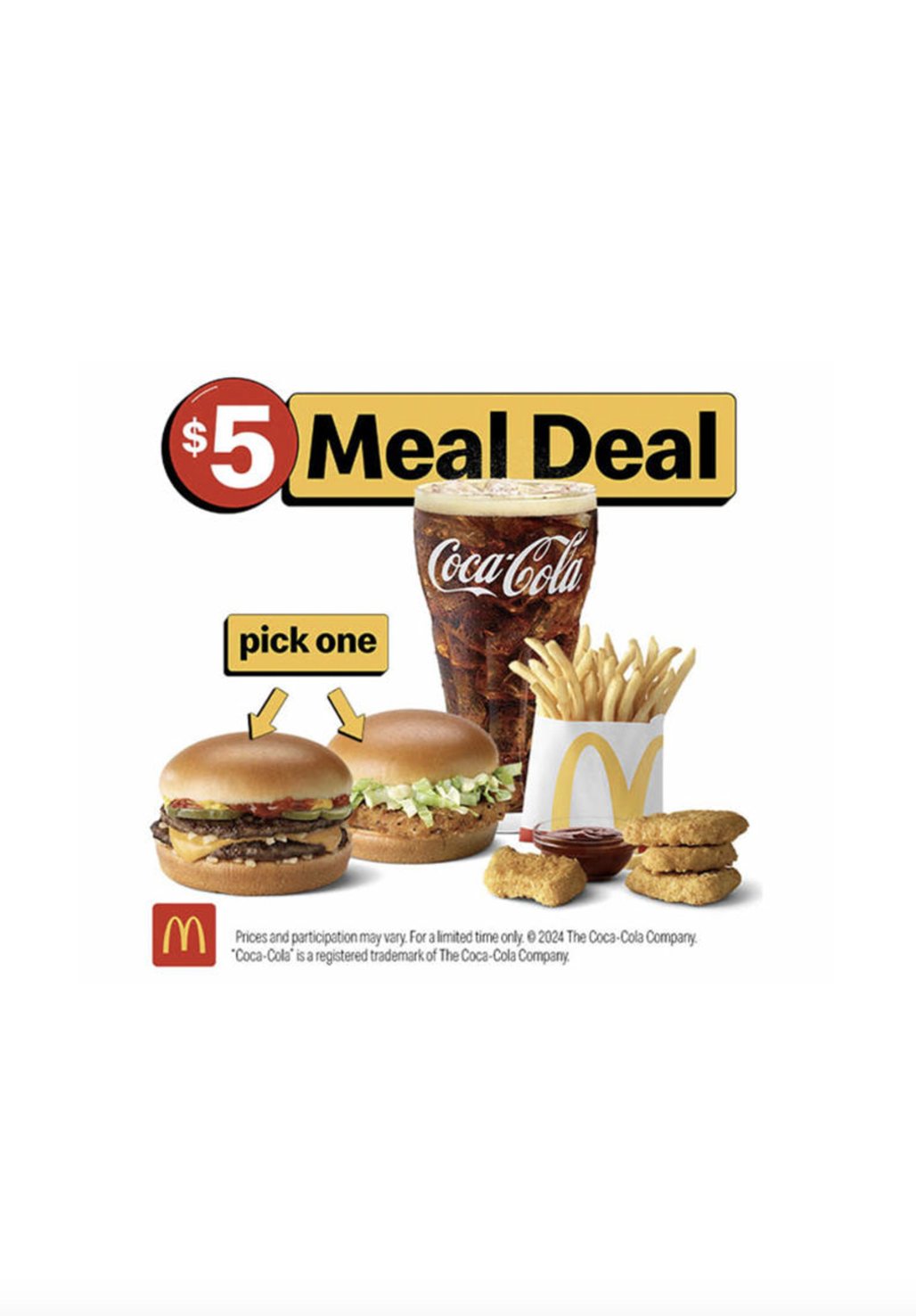 Mcdonalds meal deals discount