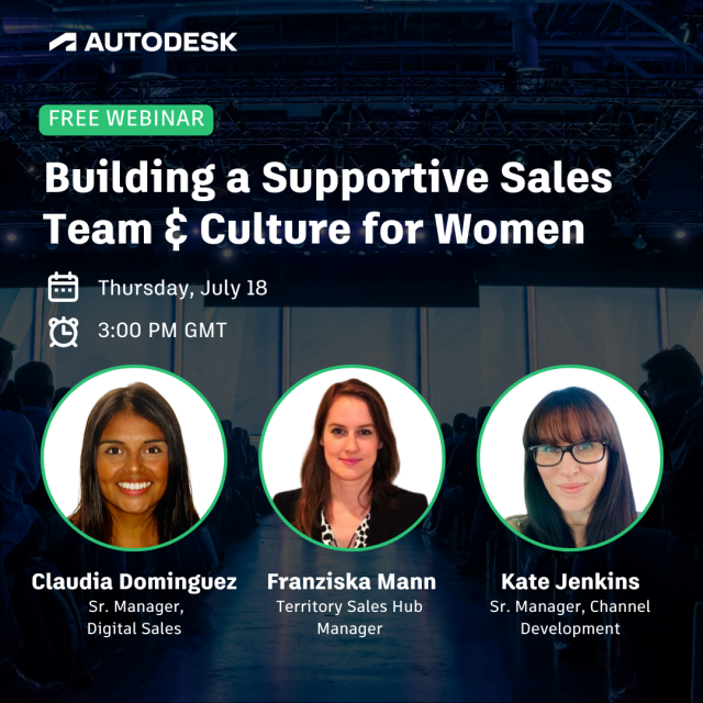 reachtoraghav's tweet photo. 🚀 Get ready to empower your sales team! Join Autodesk for a webinar "Building a Supportive Sales Team &amp; Culture for Women". Learn from our panelists, gain insights, and network with peers. Save the date: July 18, 3:00 PM GMT. Register now! 📝... https://t.co/ulTGrRYe0H https://t.co/XxOtakvKJv