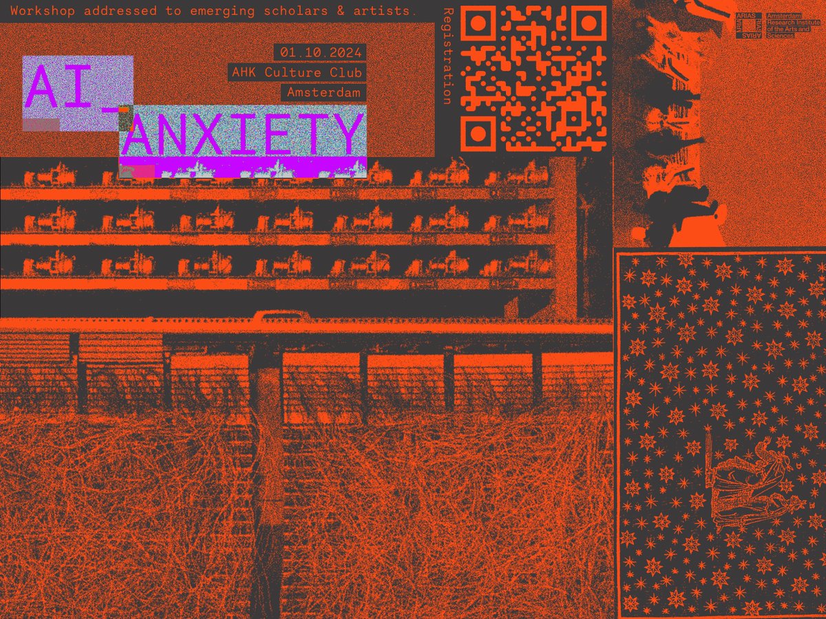 Dmitry Muravyov (@dmuravyov.bsky.social) (@dmuravyov2) on Twitter photo OPEN CALL: AI_ANXIETY (October 1st, Amsterdam)
aianxiety.odie.us
For everyone in social sciences, arts, and humanities researching AI: we are organizing a community event to reflect on knowledge production and social, political, and economic conditions of our research OPEN CALL: AI_ANXIETY (October 1st, Amsterdam)
aianxiety.odie.us
For everyone in social sciences, arts, and humanities researching AI: we are organizing a community event to reflect on knowledge production and social, political, and economic conditions of our research
