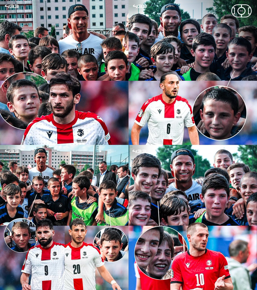 VibesFoot's tweet photo. Ces histoires qui font la beauté du football 😍❤️

En 2013, Cristiano Ronaldo inaugurait l’académie du Dinamo Tbilisi en Géorgie.

11 joueurs géorgiens issus de cette académie disputent l’EURO et affronteront ce soir le Portugal de Cristiano Ronaldo ! 🇬🇪🇵🇹

📸 @433