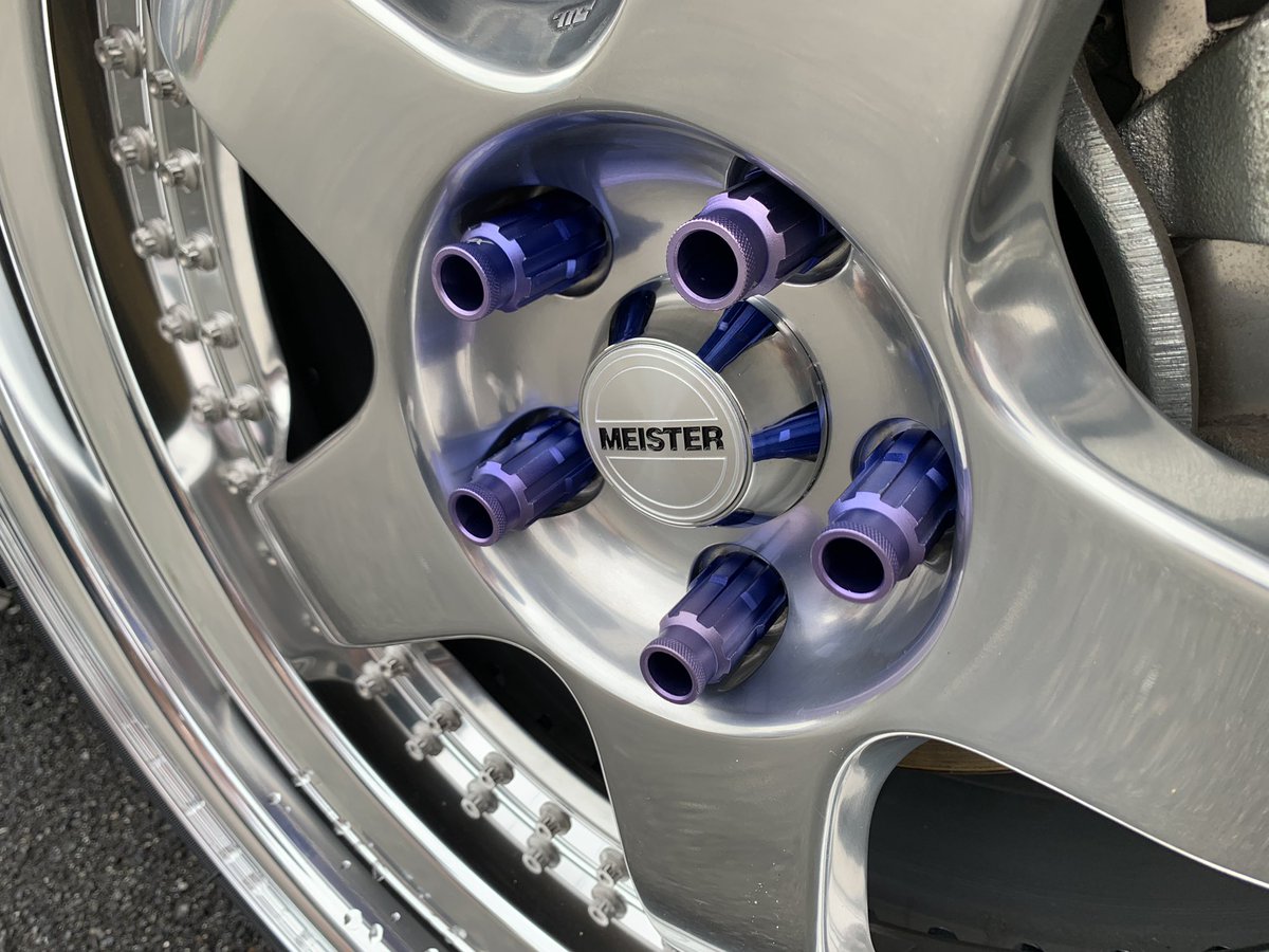 Meister s1 3pに自作のセンターキャップを付けました🤣👍 WORK MEISTER